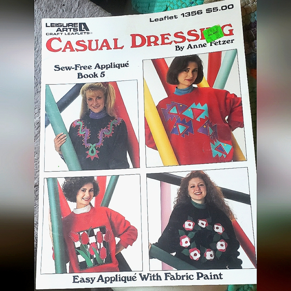 Vintage Leisure Arts Craft Leaflets 1987 Lot of 2